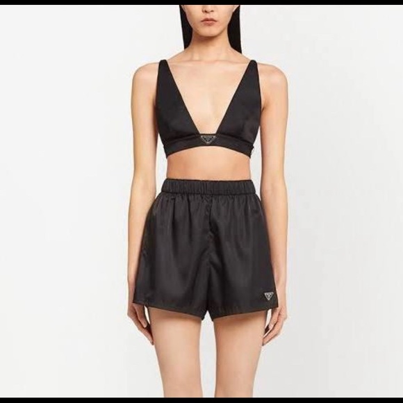 Prada blue bralette short set size medium - Picture 2 of 16